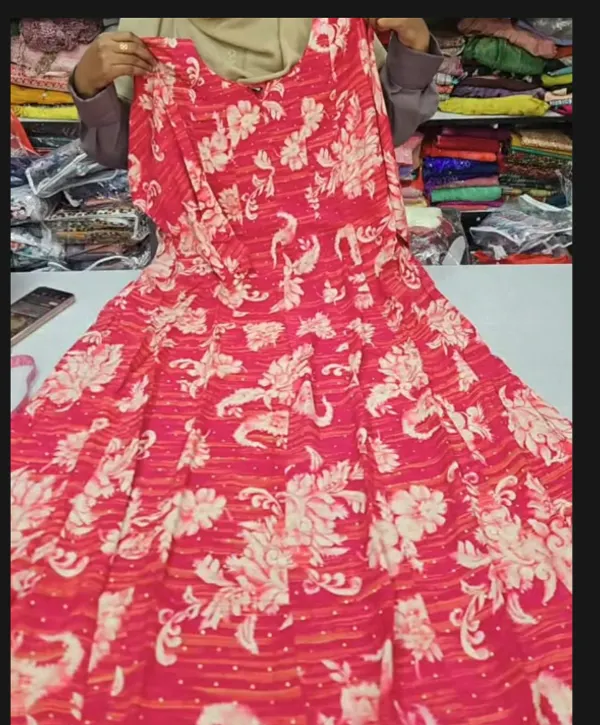 Premium 1st Quality Rayon Panel Anarkali Top | AK2113